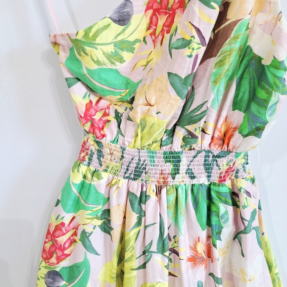 Antonio Melani Selene Tropical Nights One Shoulder Maxi Dress - Size 2 - Picture 6 of 8